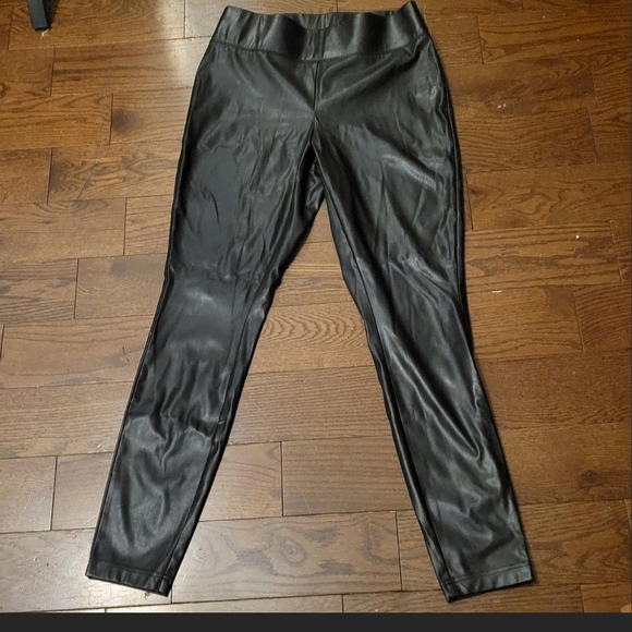 INC International Concepts Pants - INC International Concepts Black Leatherette Pants